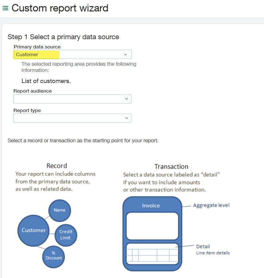 Sage Intacct Custom Wizard Report 1