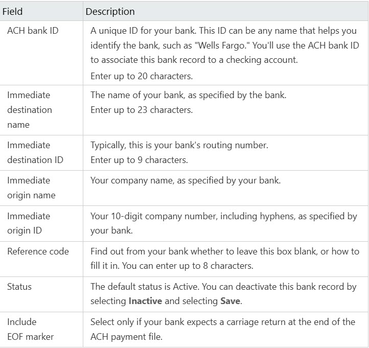 Enabling ACH Vendor Payments with Sage Intacct 4