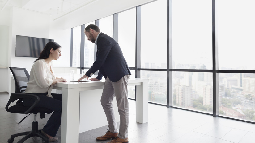 Business people talking in office